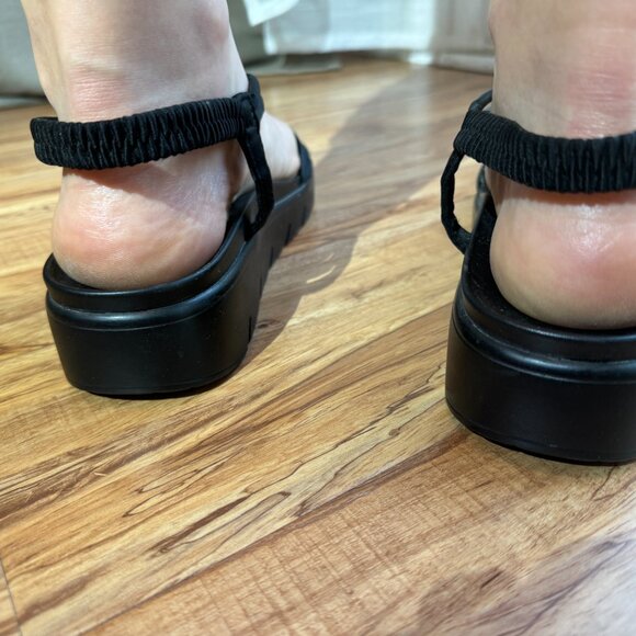 Alegria Black Sandals Silver Metal Detail Size EU 40 - Picture 4 of 15